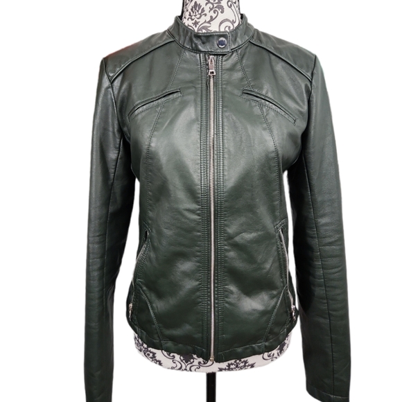Guess Green Moto Jacket - Picture 4 of 13